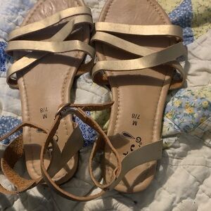 Rue21 Metallic Gold Strappy Women's Sandals